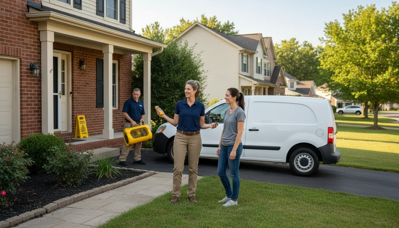 Residential water damage restoration in Milan, MO